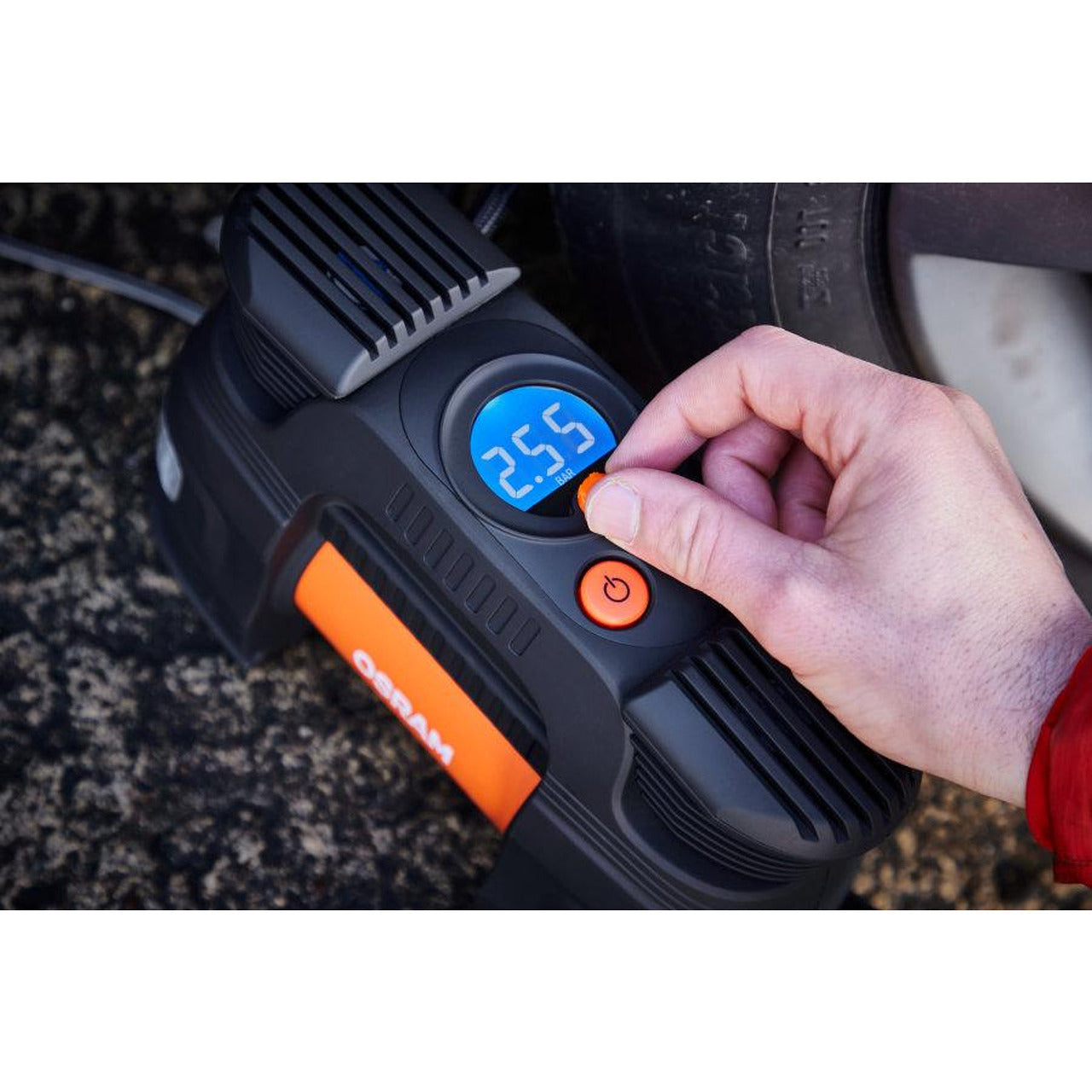 Мобилен компресор за гуми OSRAM TYREintlate 830, 5.5 bar, 12V, 90dB