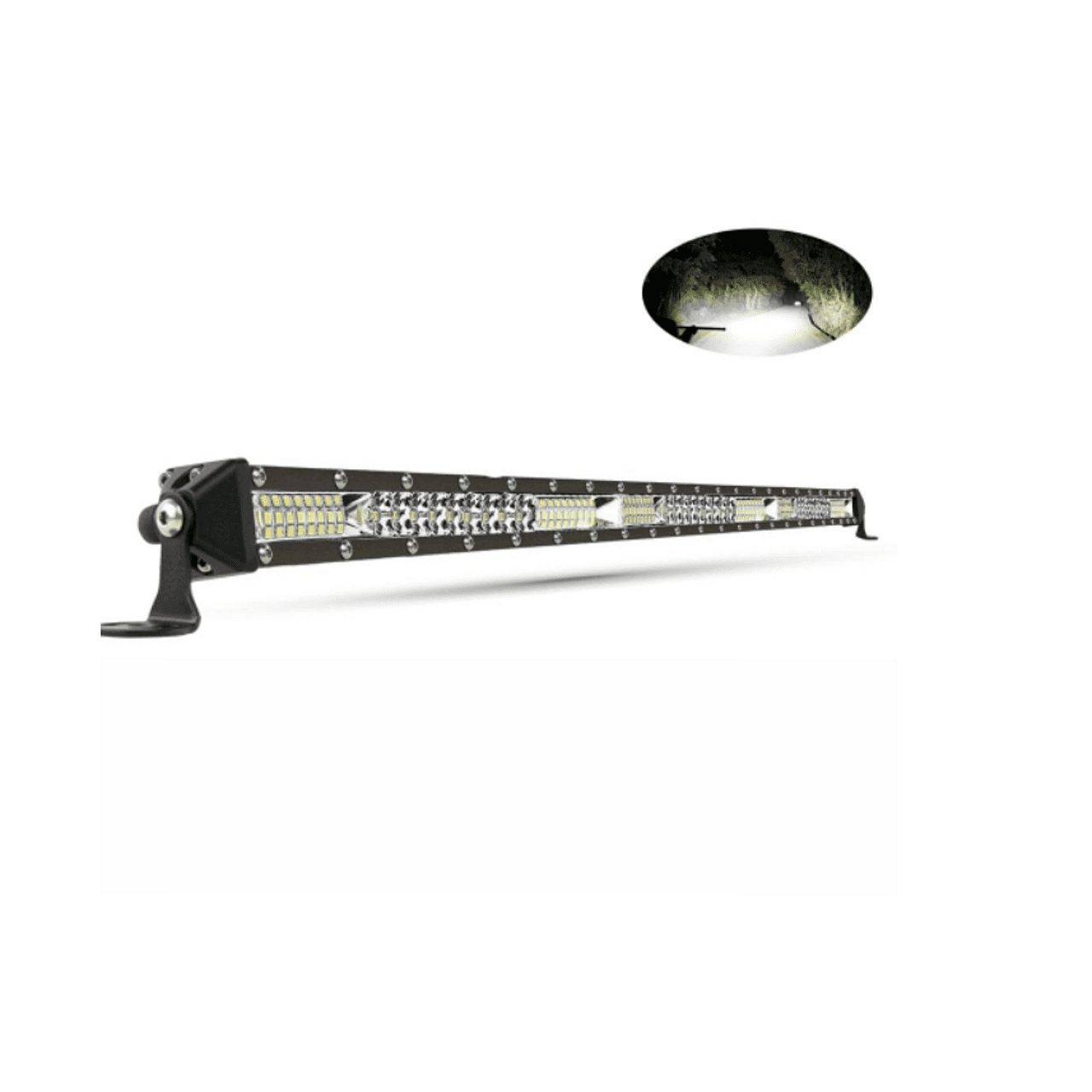 Мощен Едноредов Слим Led Бар 23" (58см) 180W 9000lm Комбо светлина, Ултра Тънък, 12/24V