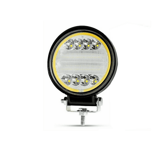 Мощен Кръгъл 72W 4.5" LED диоден прожектор / работна лампа 12V/24V ДВЕ СВЕТЛИНИ
