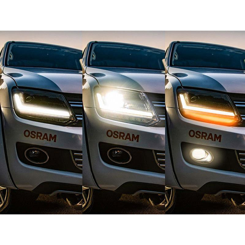 OSRAM LED фарове за Volkswagen Amarok сled 2010 година, черна основа