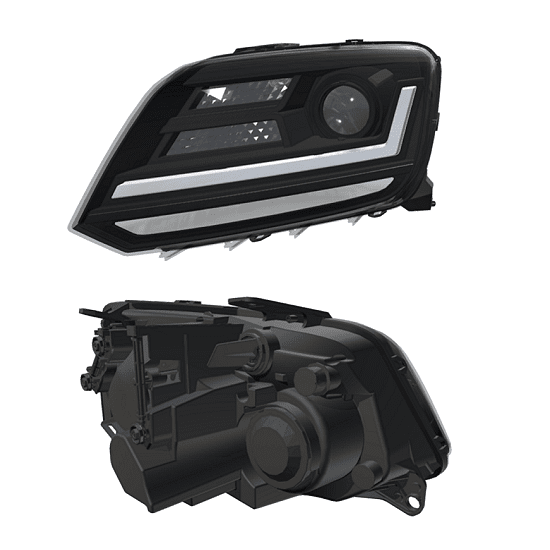 OSRAM LED фарове за Volkswagen Amarok сled 2010 година, черна основа