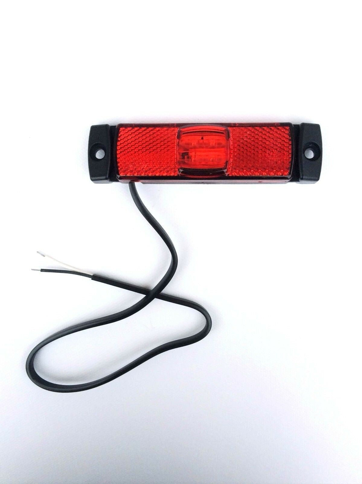LED Светодиоден Червен Водоустойчив Габарит Маркер Fristom Е-Mark 12V-24V 130mm x 32mm x 14.5mm