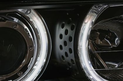 Кристални фарове за BMW E46 седан (1998-2001) - черни с CCFL