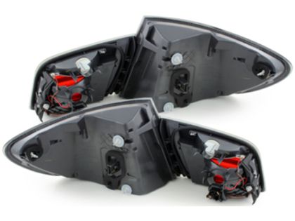 Кристални стопове с диодни мигачи за BMW F10 (2010+) - опушени