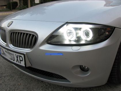 Кристални фарове Angel Eyes BMW Z4 (03-09) - CCFL черни
