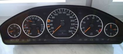 Рингове за табло хромирани  Mercedes W140