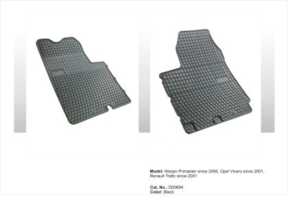 Гумени стелки за OPEL Vivaro (2001-2014) / RENAULT Traffic (2001-2014) /  NISSAN Primastar (2006-2016)