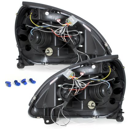 Кристални фарове ANGEL EYES RENAULT CLIO MK3 (01-05) - хром
