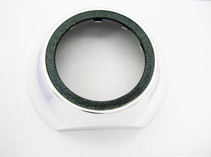 Капачки за лупи 2.5" Audi Design, полукръгла хром с черно D=13cm
