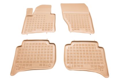 Гумени стелки за VW Touareg II / Porsche Cayenne II (2010-2018) - тип леген бежови