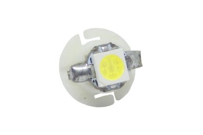 Диодна крушка тип B8.4D 12V / 2W с 1smd 5050 - бяла