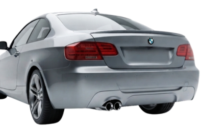 Дифузер за задна броня за BMW E92 - M-Tech единичен за двоен накрайник 0--