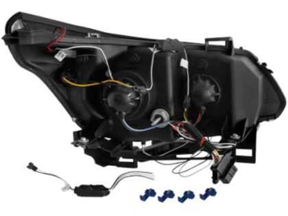 Кристални фарове за BMW E60 (2003-2007) - черни