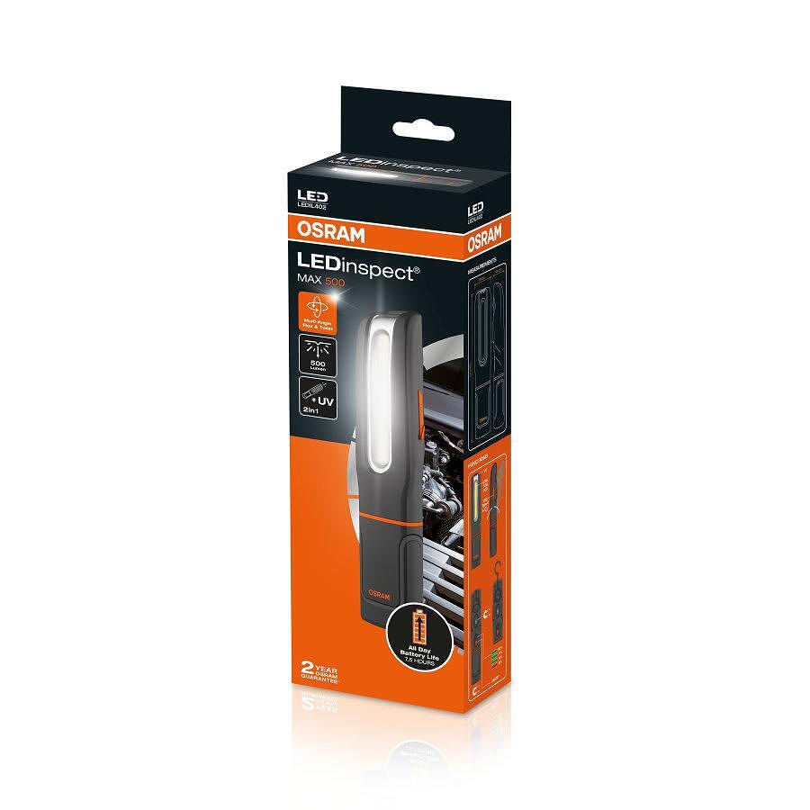 Професионална сервизна LED лампа OSRAM LEDinspect MAX500, 500lm, 6000K, с вградена батерия
