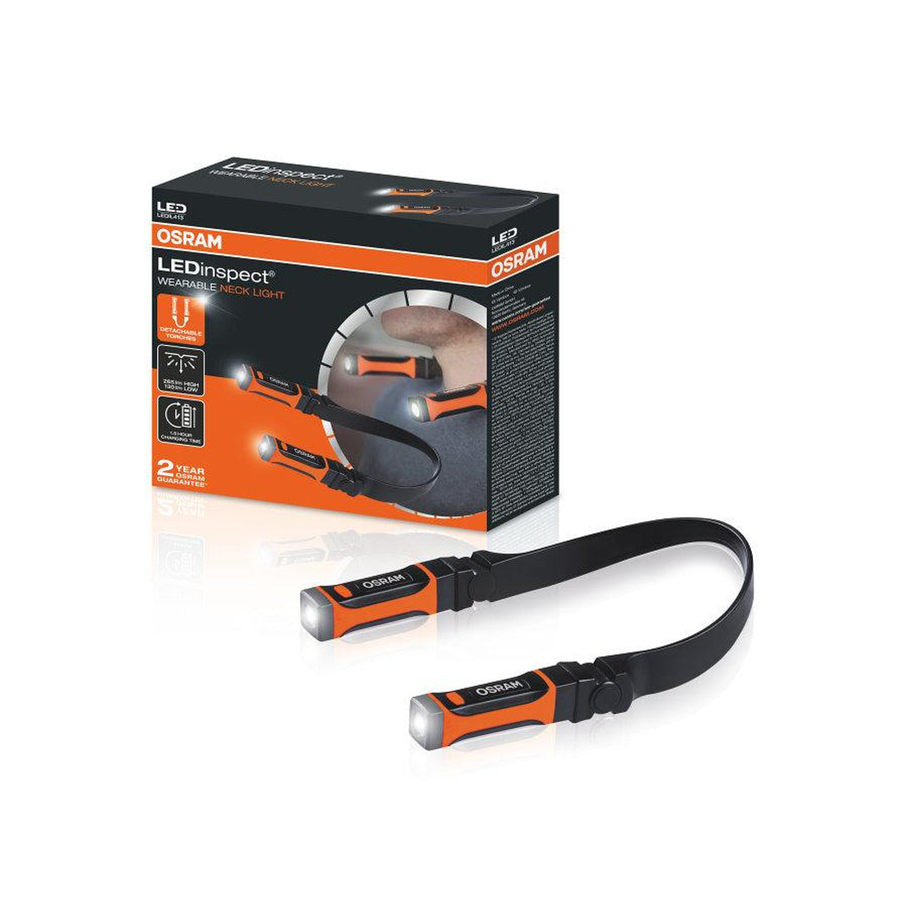 Професионална сервизна LED лампа OSRAM LEDinspect Warable Necklight 6500K, 265lm с вградена 500mAh батерия