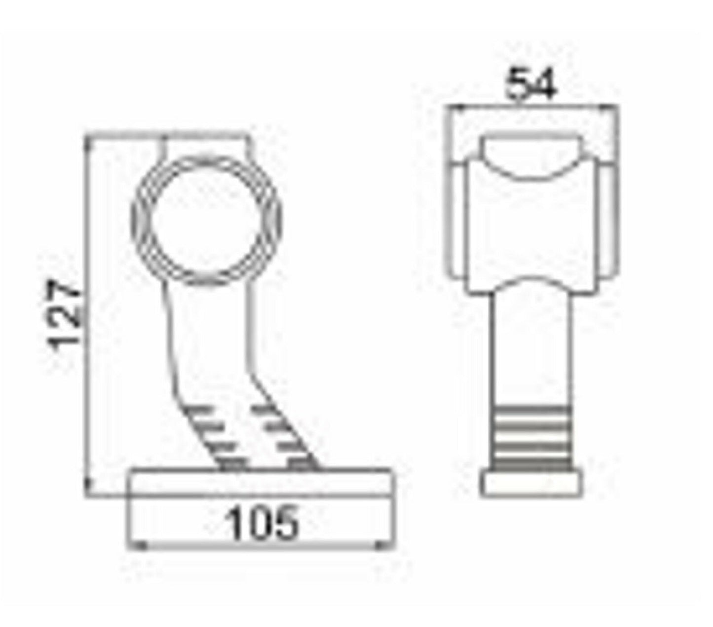 2бр Комплект LED  габарити светлини тип рогче за камион ремарке тир бус 12V/24V