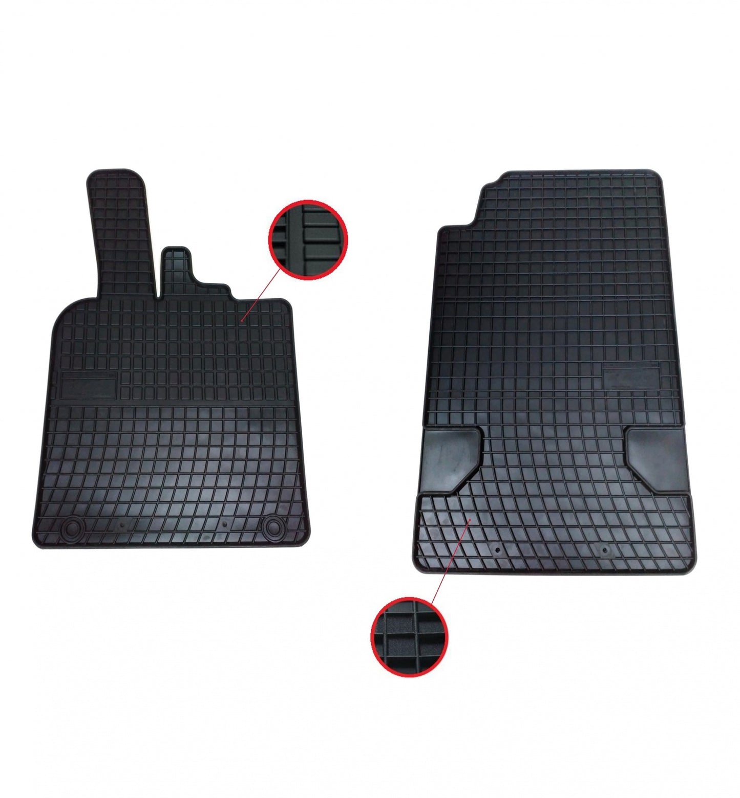 Комплект висококачествени гумени стелки за Smart Fortwo 2007+