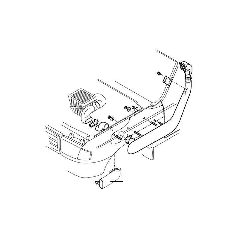 Шнорхел за джип Ford Ranger 1999 - 2007г / Mazda BT 1999 - 2007г