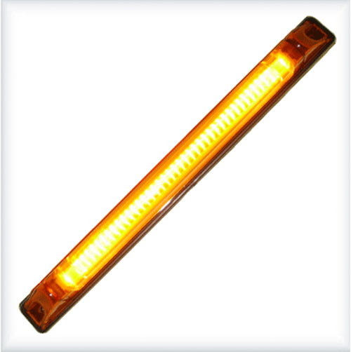 LED  Диоден Габарит Маркер, Оранжев, 25,5cm, 12V - 24V, E-Mark