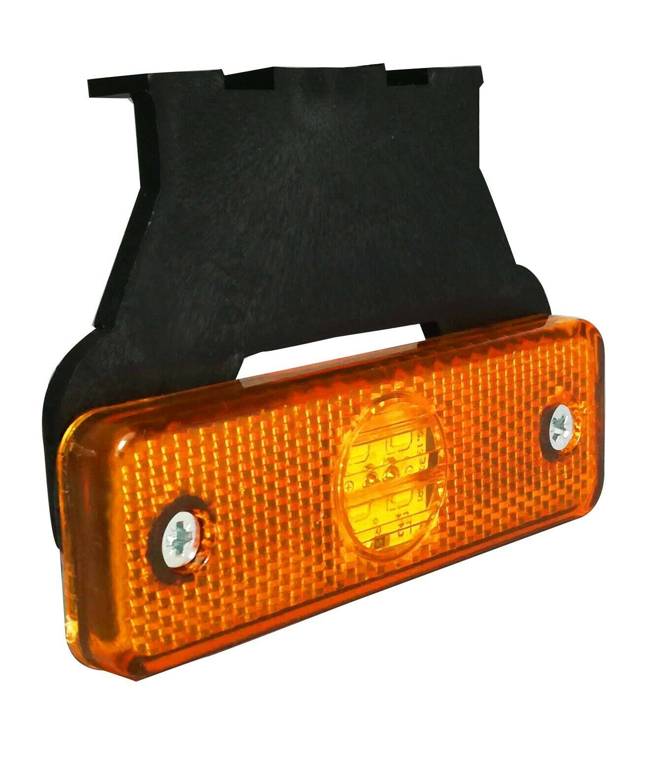 LED Светодиоден Оранжев Габарит Със Стойка, Маркер, Водоустойчив, 24V за камион, бус, ван, пикап, ремарке, каравана, платформа