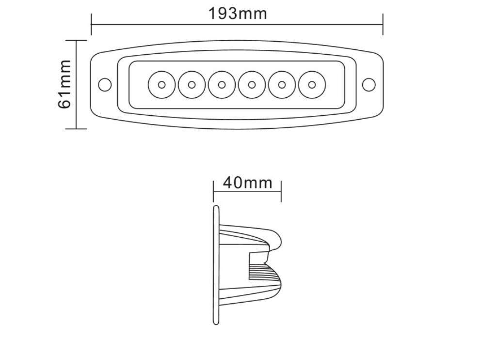 За вграждане 3D 18W 19см LED ленти халогени За Вграждане Дневни Светлини, Задна Светлина