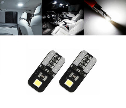 Led Крушки За Габарит, Т10 W5W LED 2 SMD, 12V, Canbus, Бяла Светлина