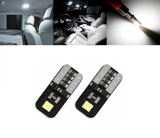 Led Крушки За Габарит, Т10 W5W LED 2 SMD, 12V, Canbus, Бяла Светлина