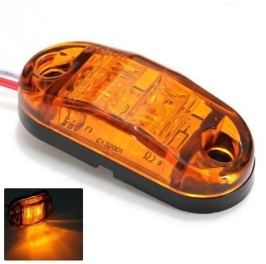 1 Брой 12V Оранжев Led Диоден Маркер/Габарит/Токос - За Бусове, Камиони, Ремаркета и други