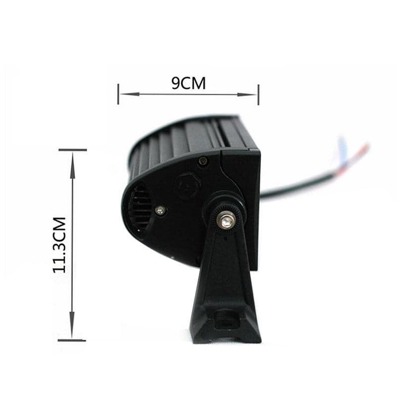 10D 27см 48W LED LIGHT BAR с лупи, Hi/Lo Основна и габаритна светлина, прав led лайт бар