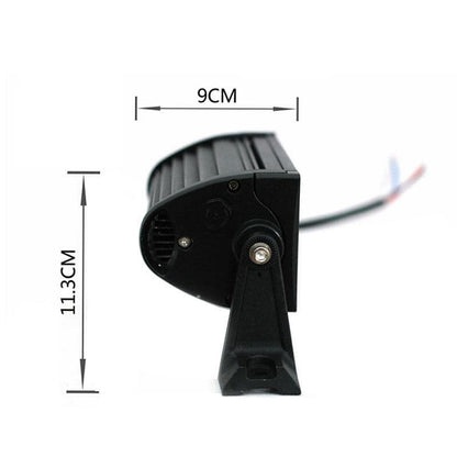 10D 27см 48W LED LIGHT BAR с лупи, Hi/Lo Основна и габаритна светлина, прав led лайт бар