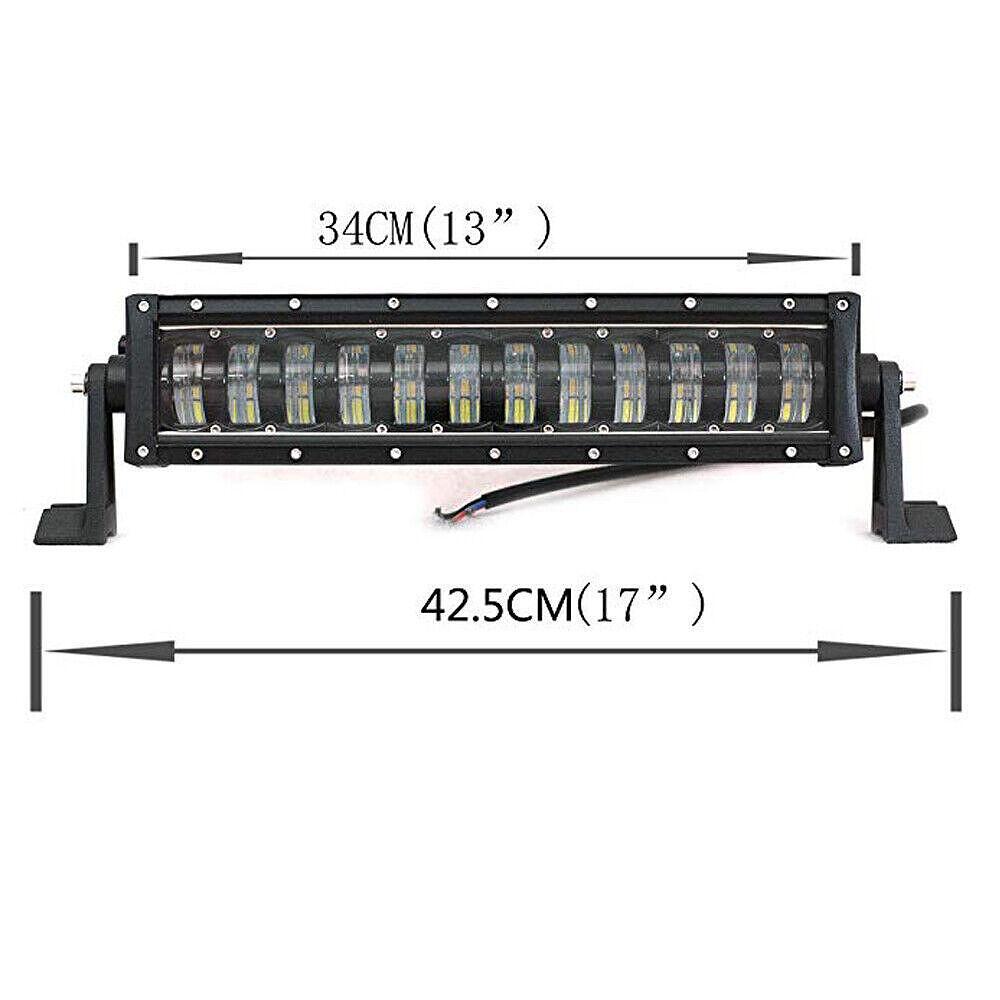 10D 42.5см 96W LED LIGHT BAR с лупи, Hi/Lo Основна и габаритна светлина, прав led лайт бар