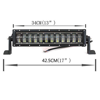 10D 42.5см 96W LED LIGHT BAR с лупи, Hi/Lo Основна и габаритна светлина, прав led лайт бар