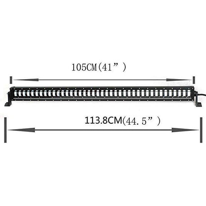 10D 113.8см 320W LED LIGHT BAR с лупи, Hi/Lo Основна и габаритна светлина, прав led лайт бар