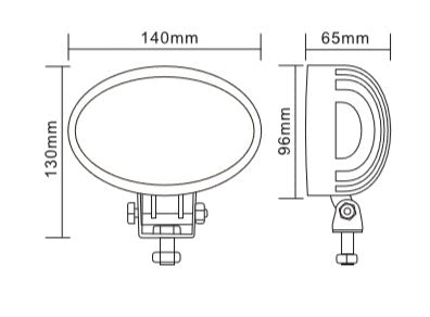 14См 65W Супер Мощен PRO Led Диоден Халоген Led Професионална Лампа Прожектор 12-24V