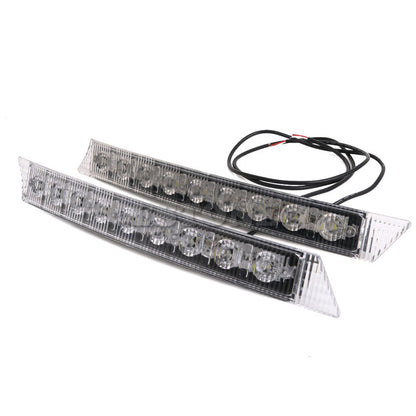 Комплект Извити За Броня Предни Мощни 9 Led  Диодни Дневни Светлини 12V 54W