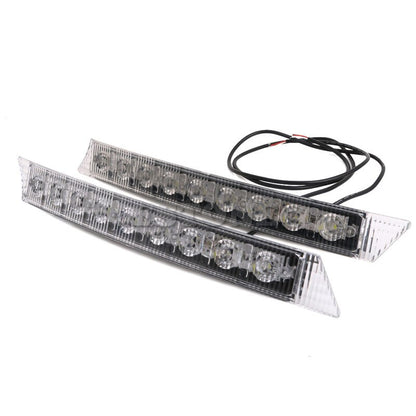 Комплект Извити За Броня Предни Мощни 9 Led  Диодни Дневни Светлини 12V 54W