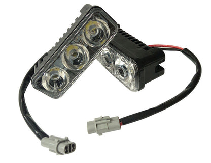 Комплект Предни Мощни 3 Led  Диодни Дневни Светлини 12V 3W НОВИ