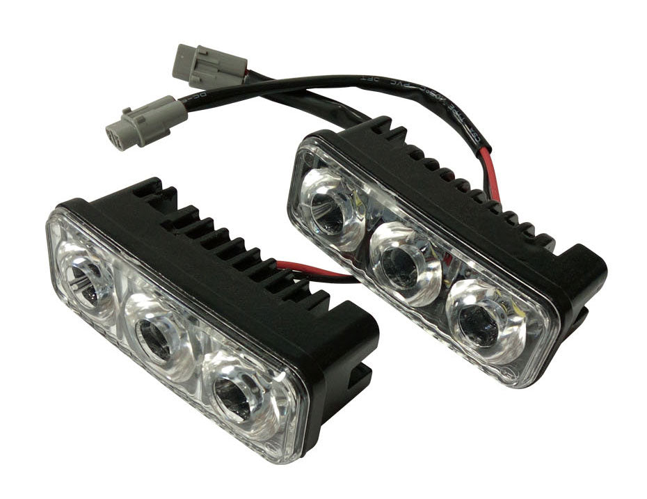 Комплект Предни Мощни 3 Led  Диодни Дневни Светлини 12V 3W НОВИ