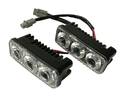 Комплект Предни Мощни 3 Led  Диодни Дневни Светлини 12V 3W НОВИ