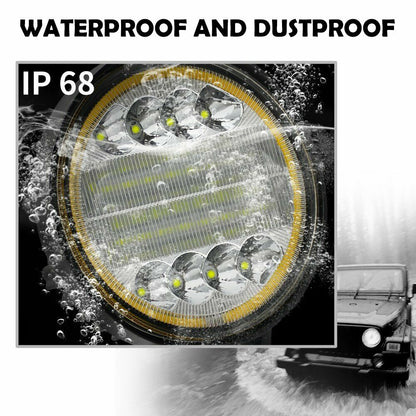 Мощна 72W LED Диоден Фар Работна Лампа Прожектор Задна Светлина 3000 Лумена 12V 24V