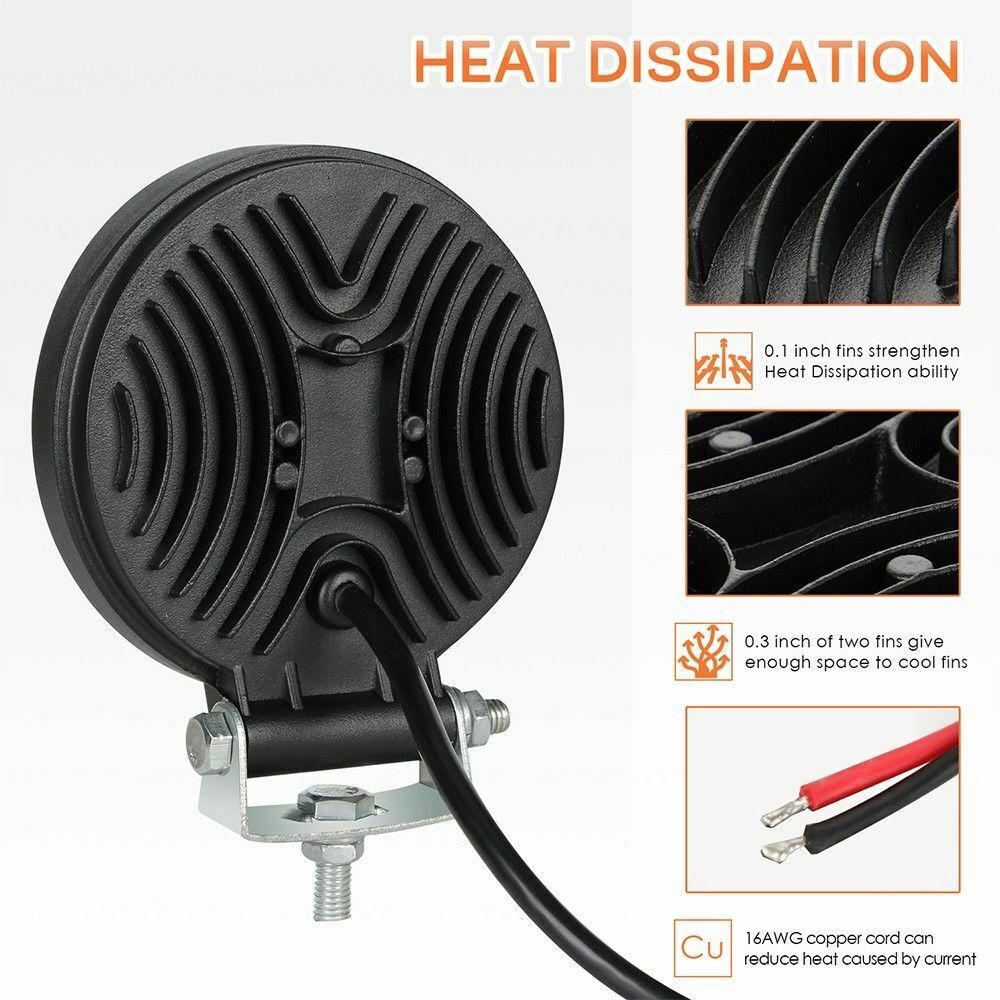 Мощна 72W LED Диоден Фар Работна Лампа Прожектор Задна Светлина 3000 Лумена 12V 24V