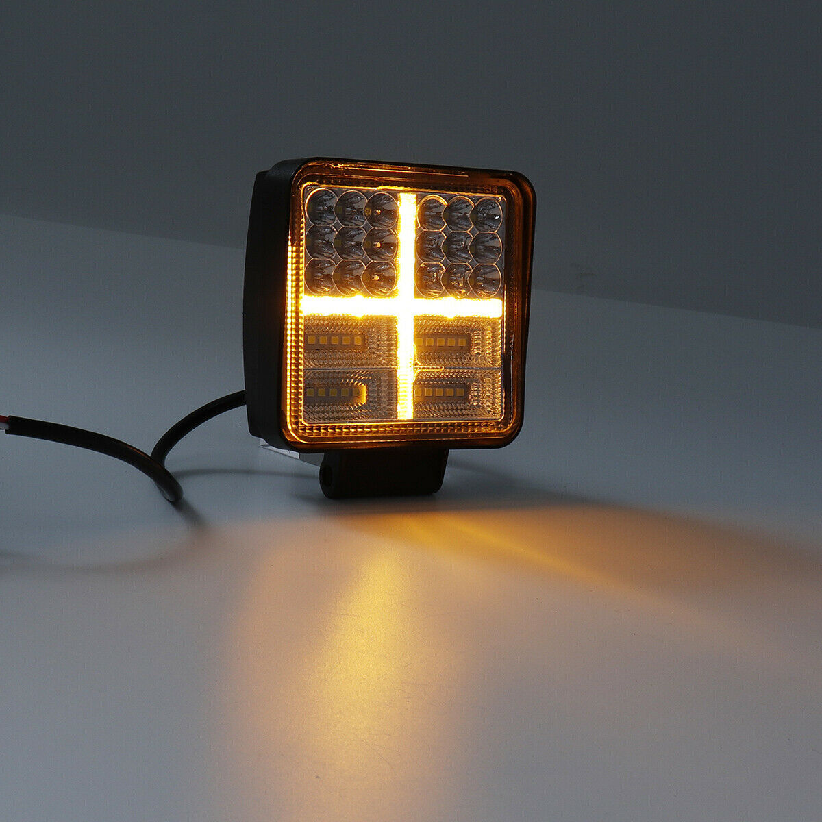 162W LED Диоден Фар Работна Бяла Жълта Светлина Габарит Мъгла Лампа 12V 24V