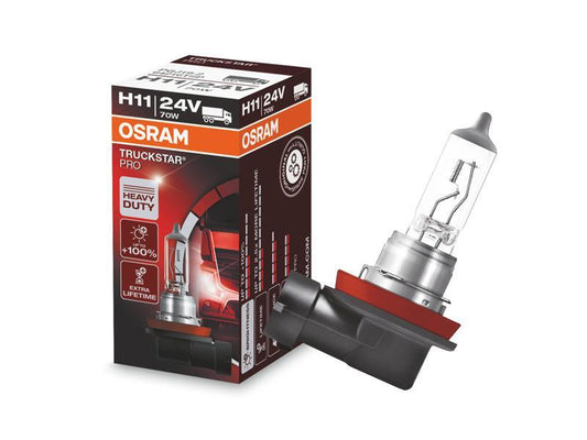 1бр. Халогенна крушка Osram H11 Truckstar Pro 24V, 70W, PGJ19-2