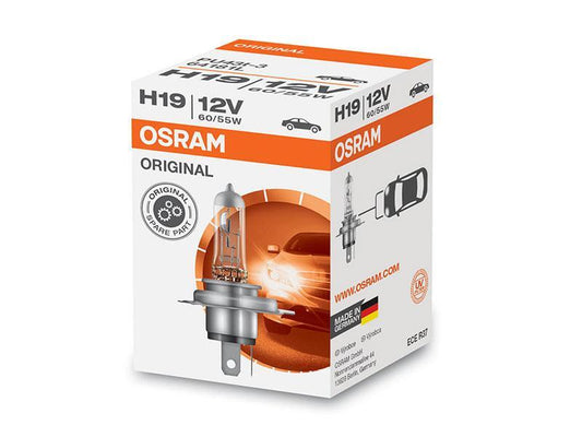 1бр Халогенна крушка Osram H19 Original 12V, 60/55W, PU43t-3