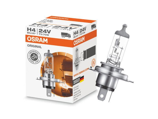1бр. Халогенна крушка Osram H4 Original 24V, 75/70W, P43t