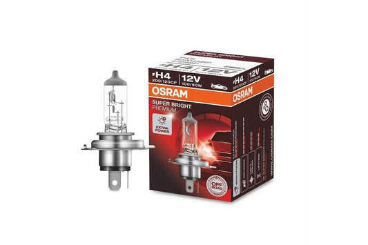 1бр. Халогенна крушка Osram H4 Super Bright Premium 12V, 100/90W, P43t