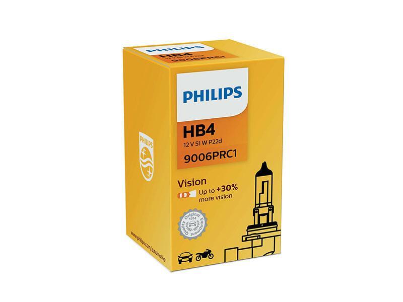 1бр. Халогенна крушка Philips HB4 Vision 12V, 55W, P20D