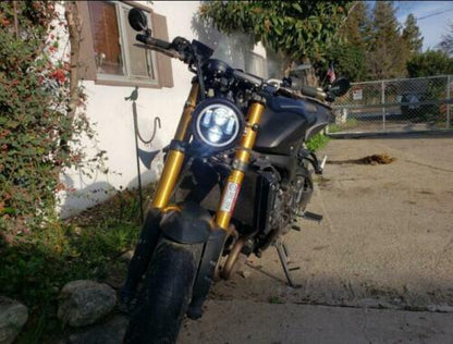 1бр. Кръгъл LED фар 5.75" 80W H4 букса, къси, дълги, дневни и мигач