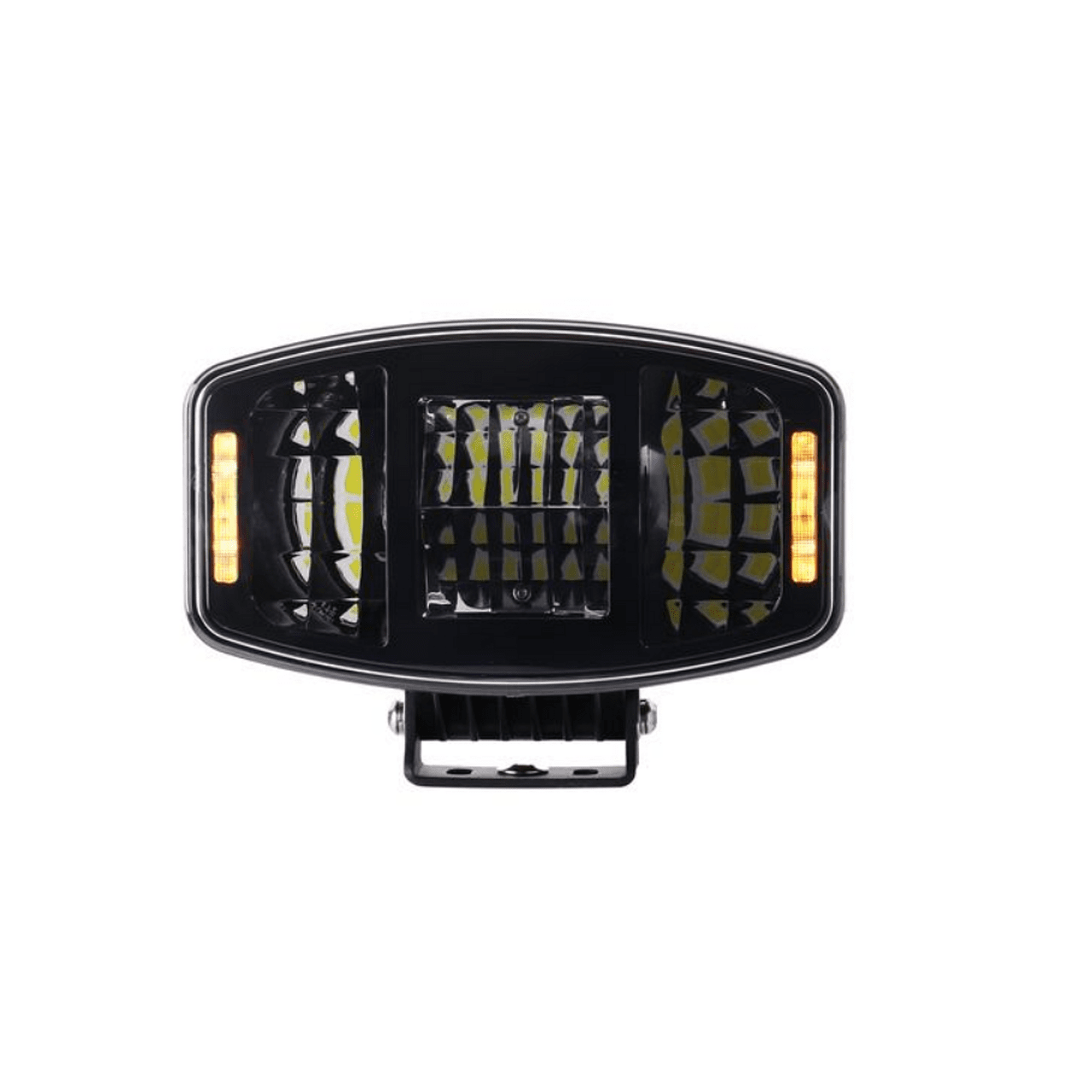 1бр LED правоъгълен фар 247мм 100W 12V/24V, бяла + жълта светлина