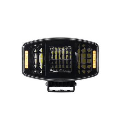 1бр LED правоъгълен фар 247мм 100W 12V/24V, бяла + жълта светлина